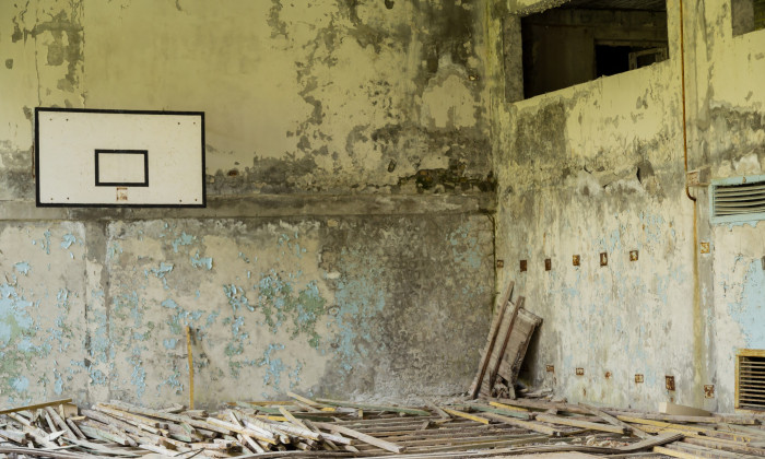 Abandoned gym in Pripyat