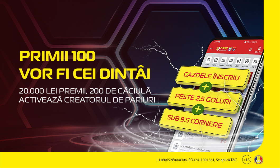 (P) Primii 100 vor fi cei dintâi. Cu 200 de lei de căciulă faci treabă bună