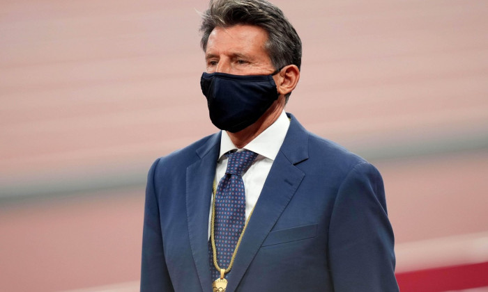 Sebastian Coe at the Olympic Stadium on the twelfth day of the Tokyo 2020 Olympic Games in Japan. Picture date: Wednesday August 4, 2021.