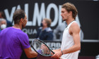Rafael Nadal și Alexander Zverev / Foto: Profimedia