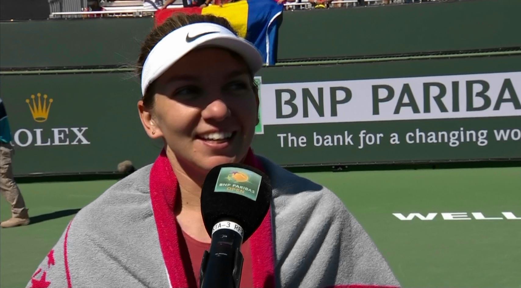 Simona Halep, pusă pe glume după calificarea în turul trei la Indian Wells