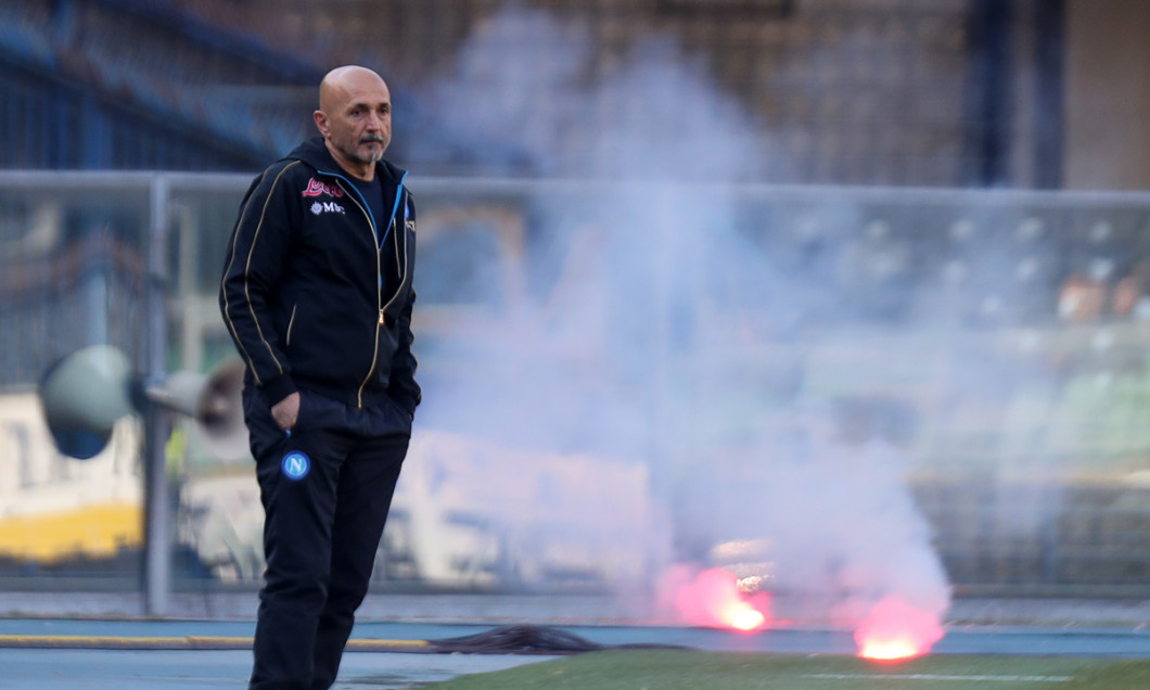 Luciano Spaletti, antrenorul lui Napoli, în meciul cu Verona / Foto: Profimedia