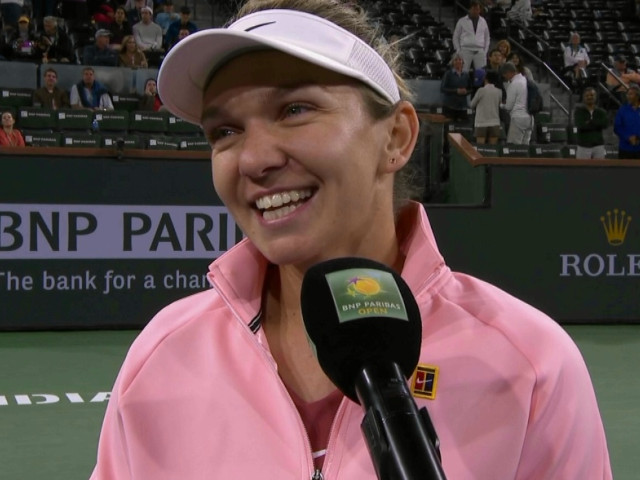 Video | Halep, prima reacție după ce a ajuns în optimi la Indian Wells ...