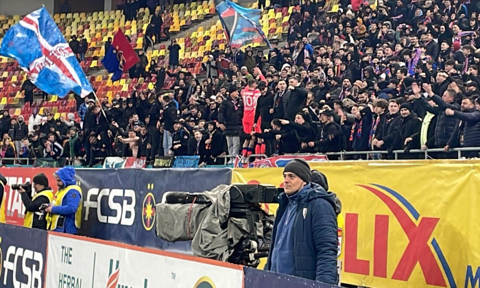 Florin Tănase și Răzvan Oaidă, după FCSB - Farul / Foto: Digi Sport