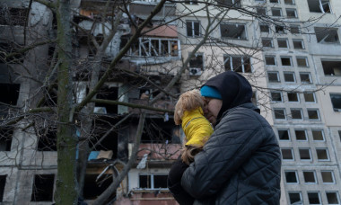 Destroyed Residential Building In Kyiv, Ukraine - 14 Mar 2022