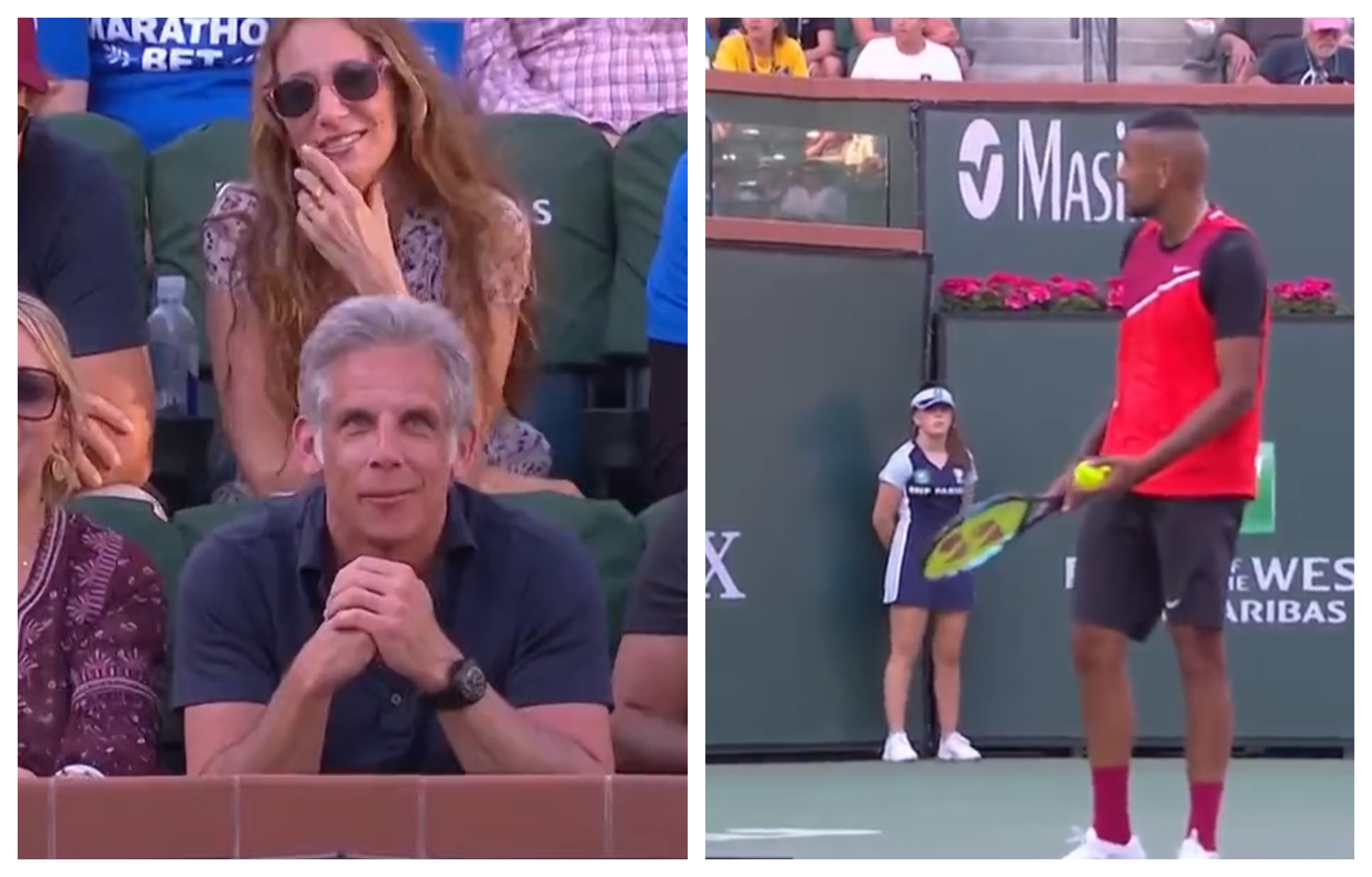 Nick Kyrgios l-a certat pe actorul Ben Stiller în timpul partidei cu Rafael Nadal: ”Eu te învăț pe tine actorie?”
