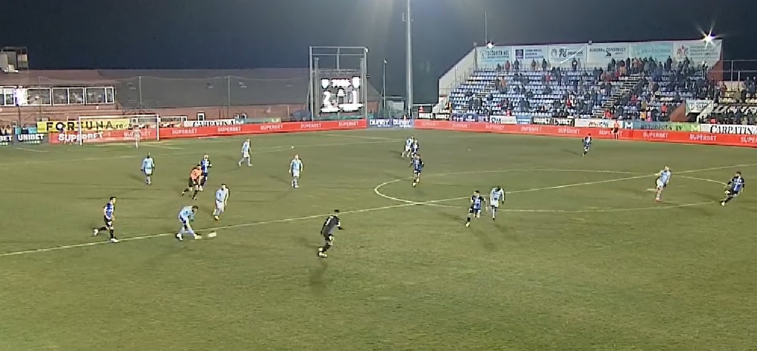 Pasă genială a lui Constantin Budescu la golul trei marcat de FC Voluntari contra Universității Craiova!