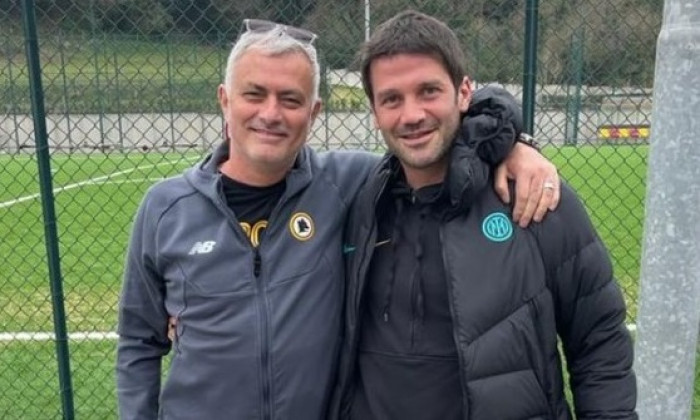 jose mourinho si cristi chivu