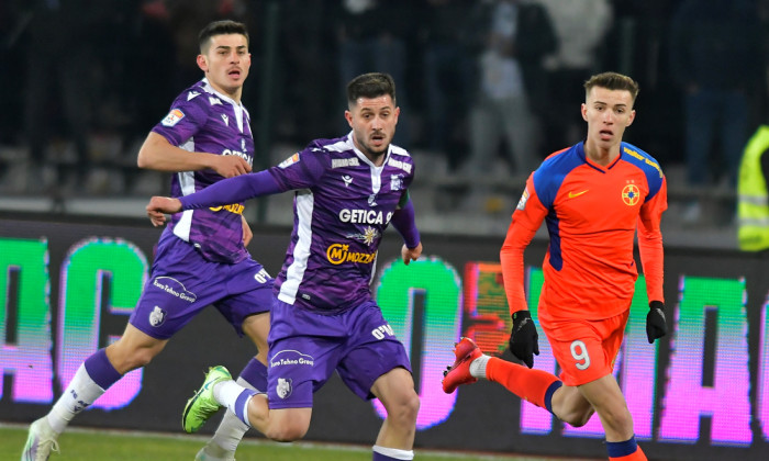 Octavian Popescu, în FC Argeș - FCSB / Foto: Sport Pictures