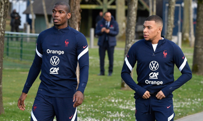 French football team - Training session