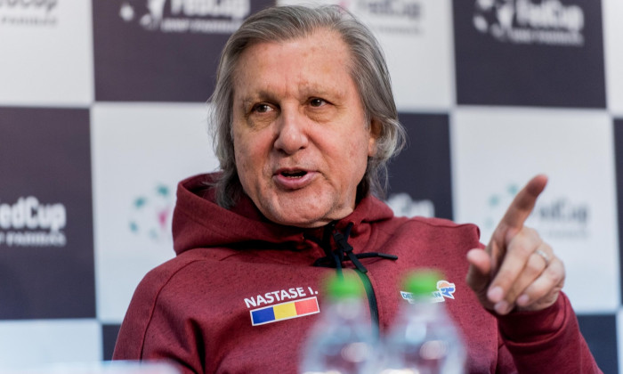 Bucharest, Romania. 08th Feb, 2017. Ilie Nastase the Romanian FED Cup team captain during the FED Cup by BNP 2017 game between Romania and Belgium at Sala Polivalenta, Bucuresti, Romania ROU. Credit: Cronos Foto/Alamy Live News
