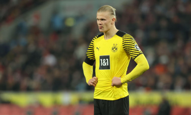 Cologne, Germany. 20th Mar, 2022. Bundesliga 27th matchday, 1. FC Koeln - Borussia Dortmund, Erling Haaland (BVB) looks on. Credit: Juergen Schwarz/Alamy Live News