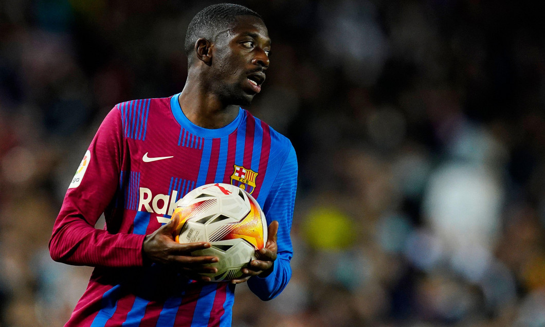 Barcelona, Spain. 13th Mar, 2022. Barcelona, Spain. March 13, 2022, Ousmane Dembele of FC Barcelona during the La Liga match between FC Barcelona and CA Osasuna played at Camp Nou Stadium on March 13, 2022 in Barcelona, Spain. (Photo by Sergio Ruiz/PRESSI