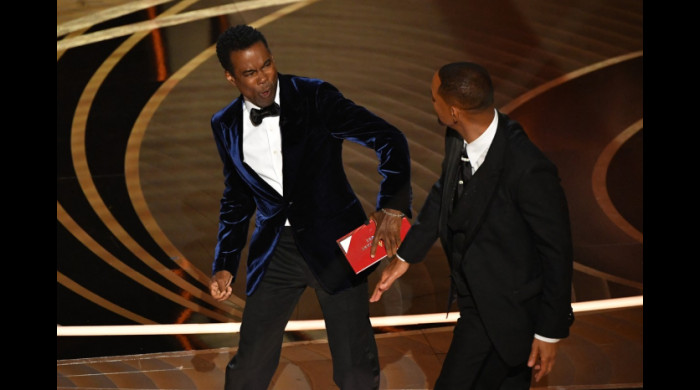 Momentul în care Will Smith l-a pălmuit pe Chris Rock la Gala Premiilor Oscar / Foto: Profimedia