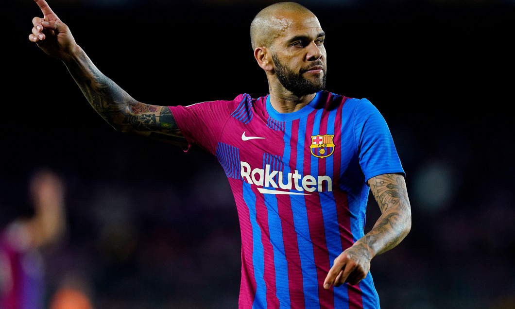 Barcelona, Spain. 13th Mar, 2022. Barcelona, Spain. March 13, 2022, Dani Alves of FC Barcelona during the La Liga match between FC Barcelona and CA Osasuna played at Camp Nou Stadium on March 13, 2022 in Barcelona, Spain. (Photo by Sergio Ruiz/PRESSINPHOT