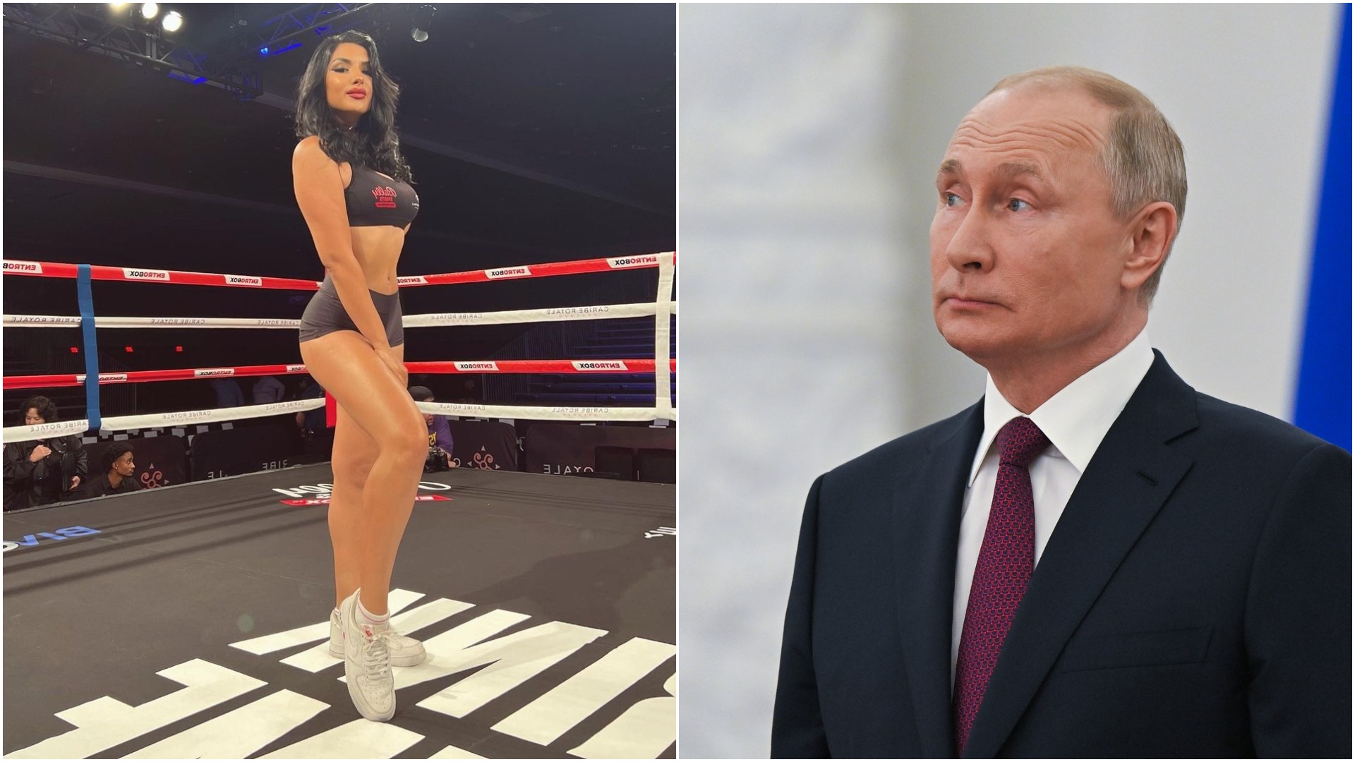 ”Voi fi agresivă cu el!” O fată din ring l-a provocat pe Vladimir Putin la un meci de box