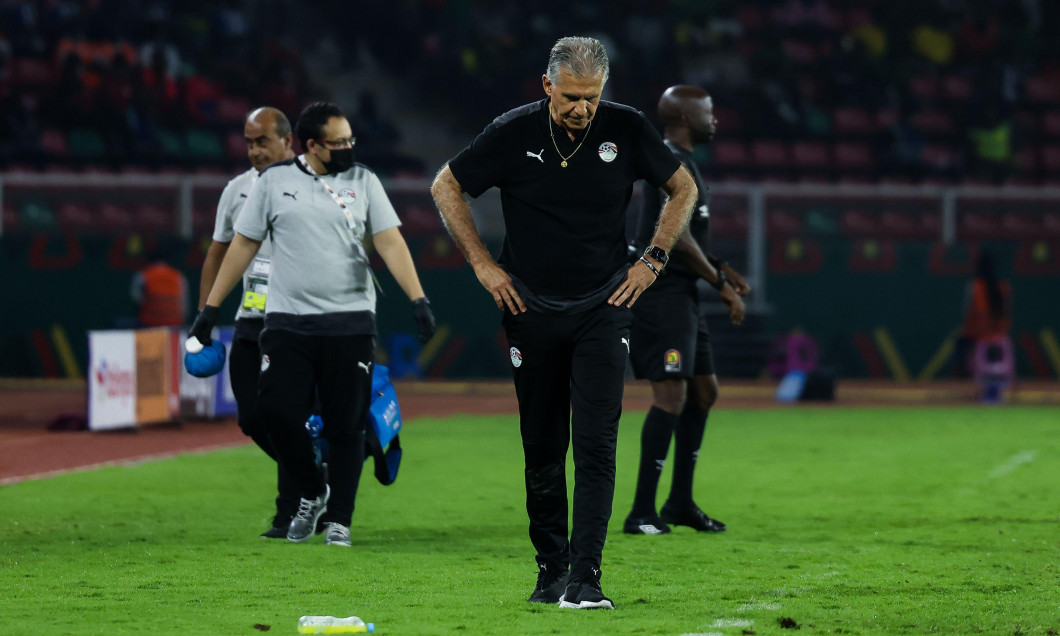 CAMEROON, Yaounde, 03 February 2022 - coach Carlos Queiroz of Egypt during the Africa Cup of Nations play offs semi final match between Cameroon and Egypt at Stade d'Olembe, Yaounde, Cameroon, 03/02/2022/ Photo by SF Credit: Sebo47/Alamy Live News