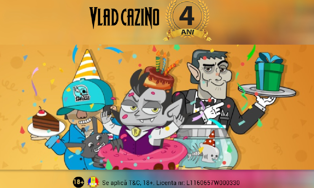 (P) 4 ani de Vlad Cazino - de la o idee originală, la un cazino online de succes