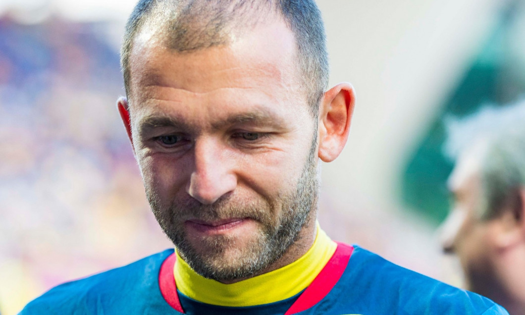 June 5, 2018: Bogdan Lobont #1 (Romania) before the begining of his retirement ceremony wich took place before of the International Friendly Match - Romania vs. Finland at Ilie Oana Stadium in Ploiesti, Romania ROU. Copyright: Cronos/Catalin Soare