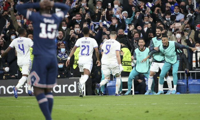 UEFA Champions League football match Real Madrid vs Paris Saint-Germain, Santiago Bernabeu stadium, Madrid, Spain - 09 Mar 2022