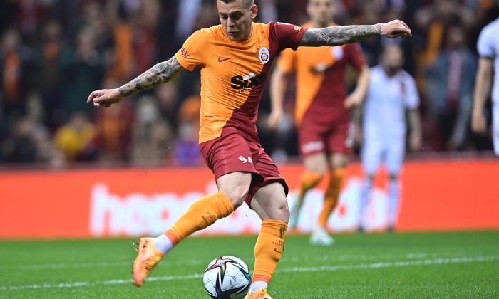 Turkish Super League football match between Galatasaray and Fatih Karagumruk at NEF Stadyumu in Istanbul, Turkey on April 2, 2022.