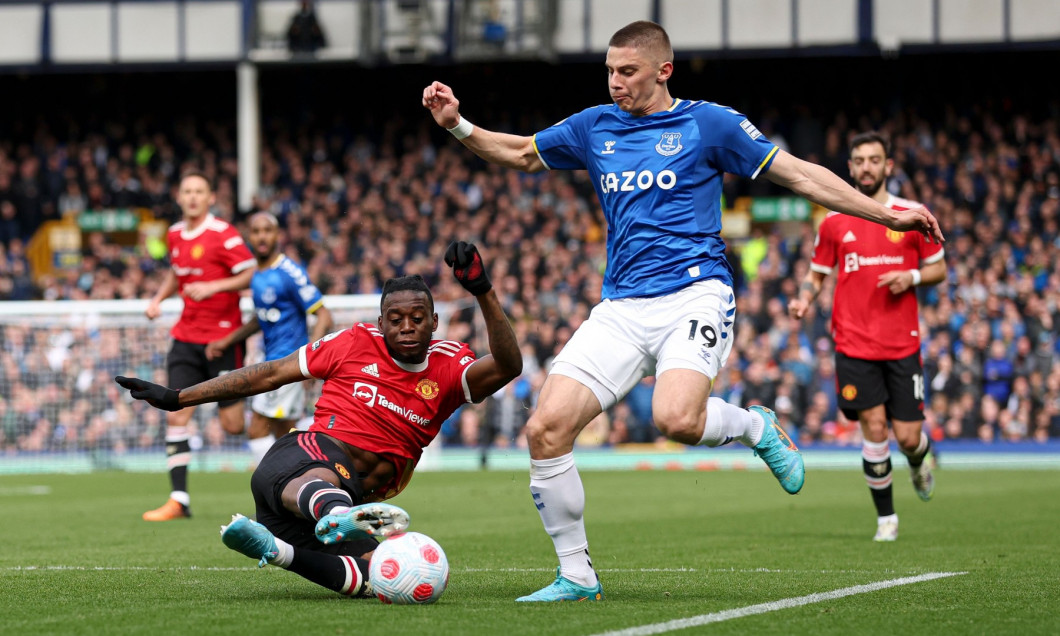 Everton v Manchester United, Premier League, Football, Goodison Park, Liverpool, UK - 09 Apr 2022