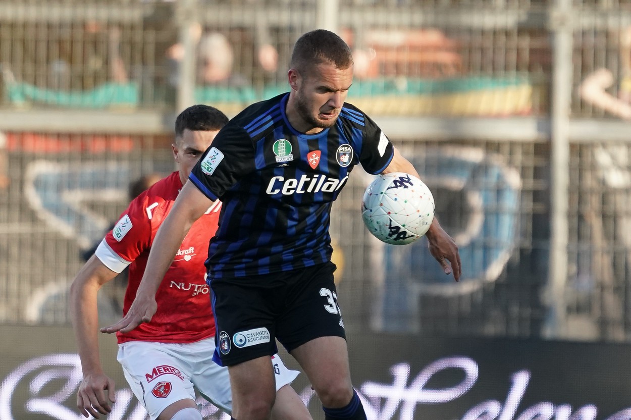 George Pușcaș, cel mai bun jucător de la Pisa în remiza cu Perugia. Nota primită de atacantul român