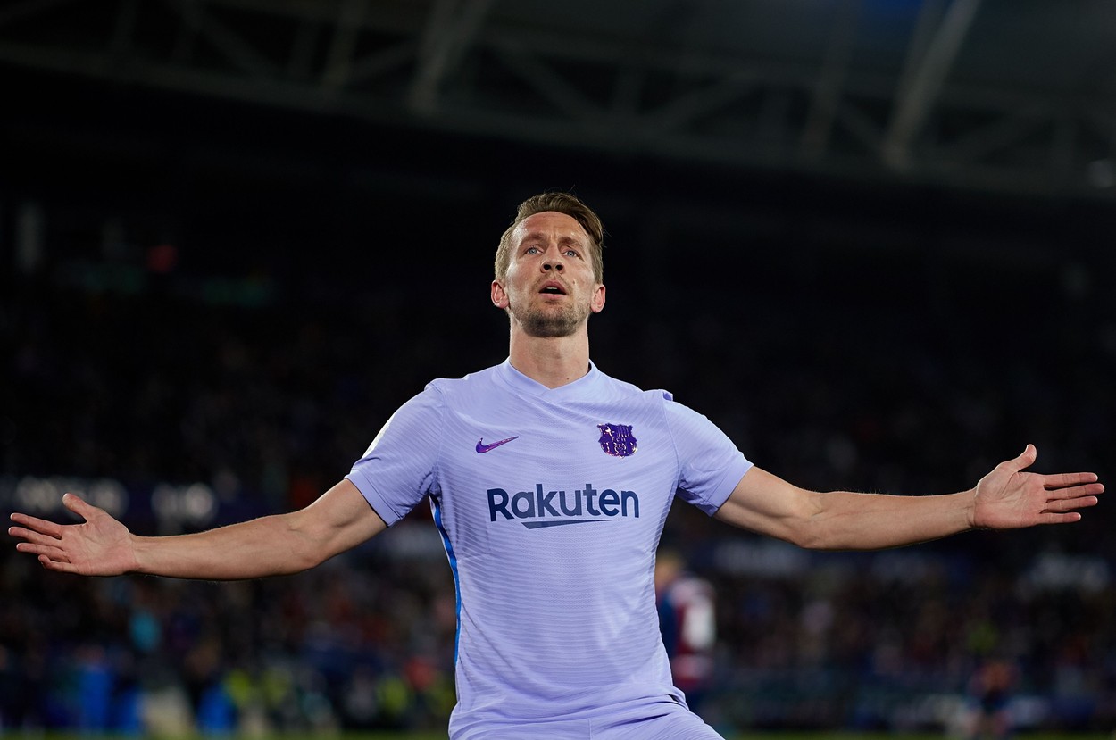 Postarea virală a celor de la FC Barcelona, după ce Luuk de Jong a adus victoria în prelungirile meciului cu Levante