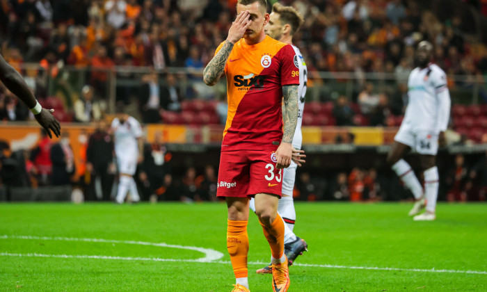 ISTANBUL, TURKEY - APRIL 2: Alexandru Cicaldau of Galatasaray during the Super Lig match between Galatasaray and Fatih Karagumruk at Nef Stadyumu on April 2, 2022 in Istanbul, Turkey (Photo by /Orange Pictures)