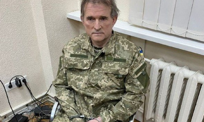 Pro-Russian politician Viktor Medvedchuk arrested, Kiev, Ukraine - 12 Apr 2022