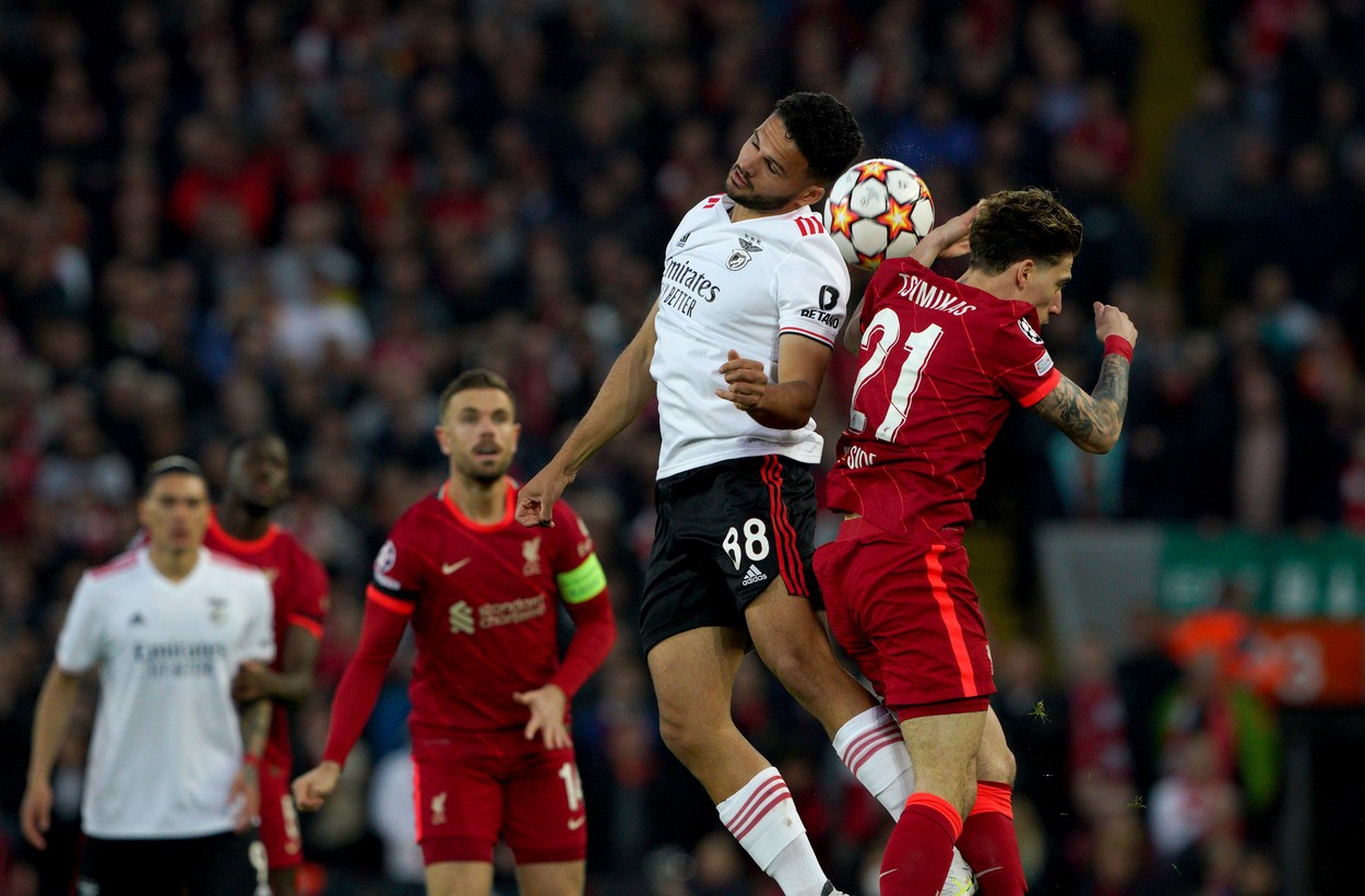 Liverpool - Benfica 3-3. Spectacol pe Anfield Road. Cormoranii merg în semifinalele Champions League