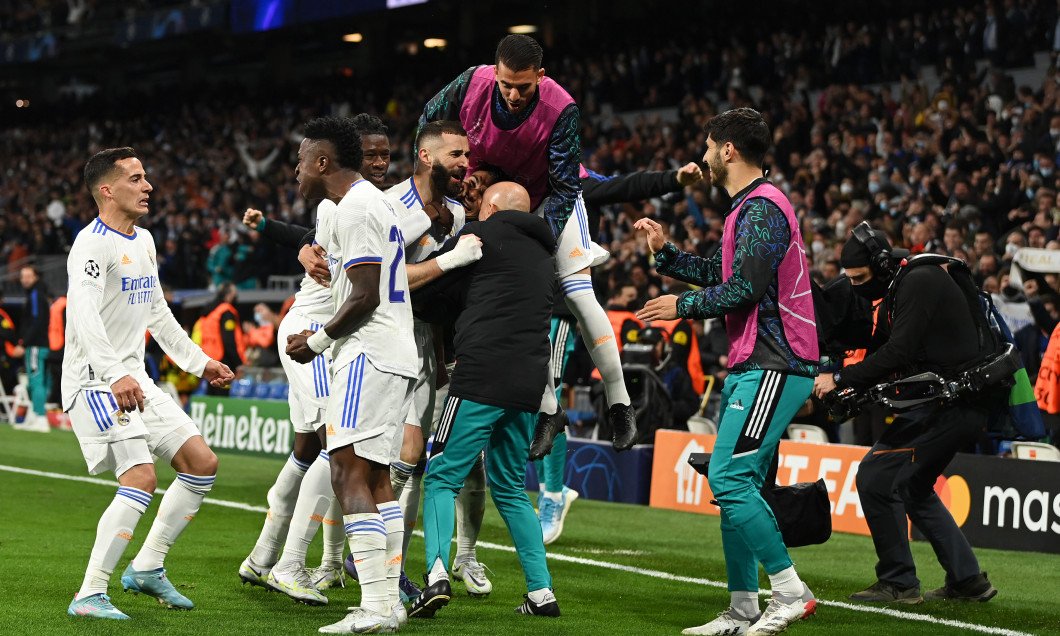 Jucătorii lui Real Madrid, în meciul cu Chelsea / Foto: Getty Images