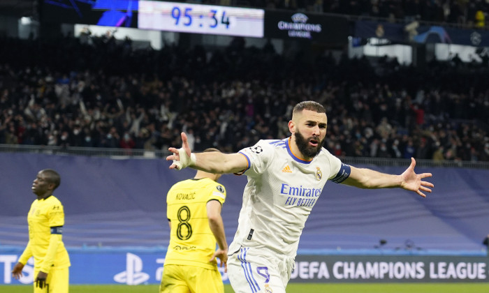 Real Madrid v Chelsea FC, UEFA Champions League, Quarter Final. Football, Santiago Bernabeu Stadium, Madrid, Spain - 12 Apr 2022