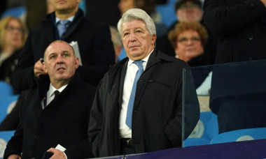 Atletico Madrid Chairman Enrique Cerezo Torres during the UEFA Champions League Quarter Final first leg match at the Etihad Stadium, Manchester. Picture date: Tuesday April 5, 2022.