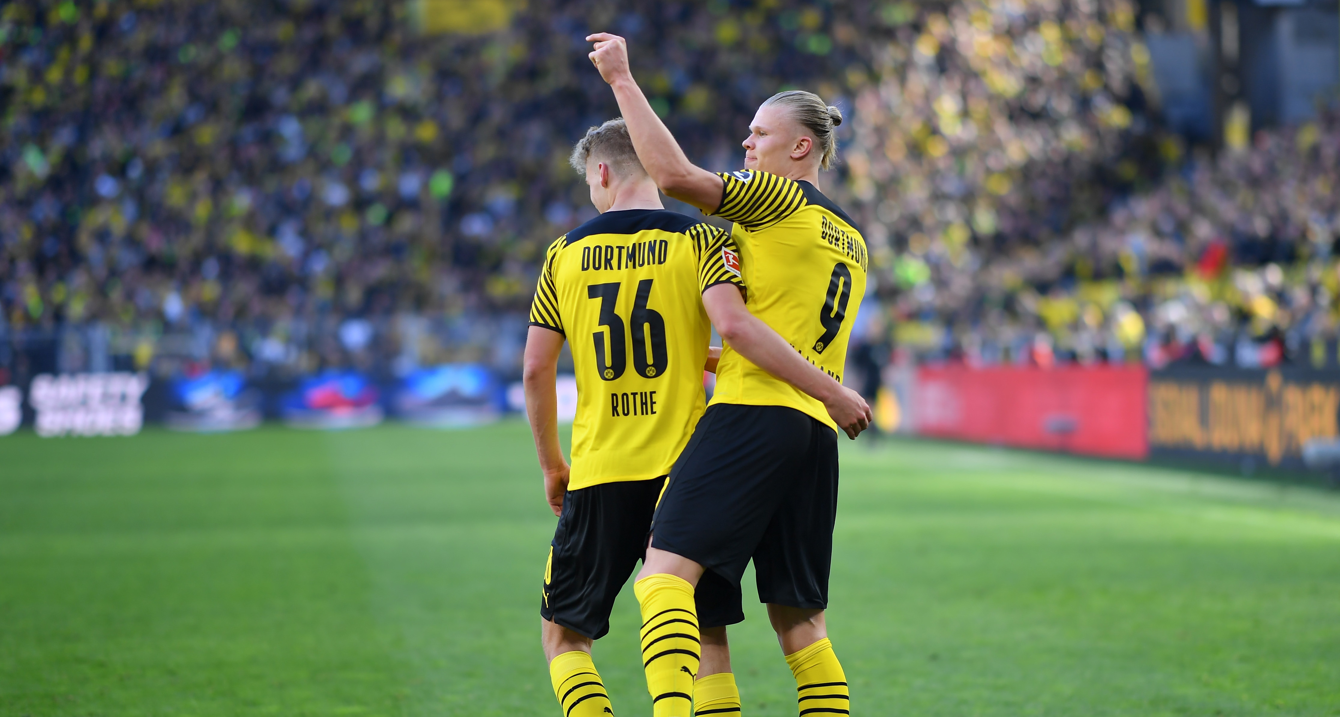 Borussia Dortmund - Wolfsburg 6-1. La pauză era 5-0. "Dublă" Haaland după 11 meciuri de "secetă"