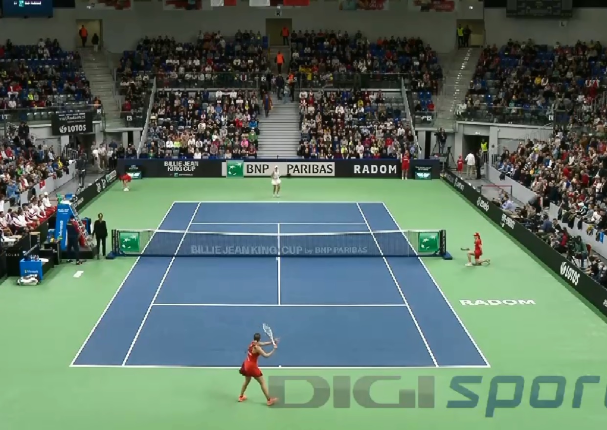 Billie Jean King Cup | Iga Swiatek - Andreea Prisăcariu 6-0, ACUM, pe Digi Sport 2. România - Polonia 0-2