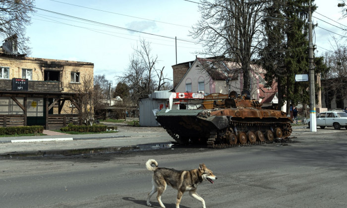 Aftermath Of Russian Invasion In Town Of Borodyanka, Kyiv, Ukraine - 12 Apr 2022