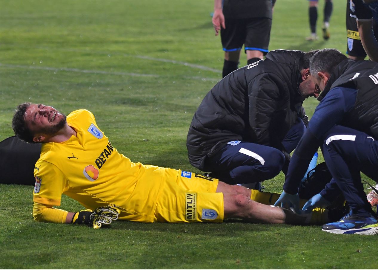 Mirko Pigliacelli a ajuns la spital, după meciul Farul – Universitatea Craiova. Cât de gravă este accidentarea