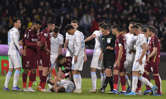 Mateo Susic și Darius Olaru, în CFR Cluj - FCSB / Foto: Sport Pictures