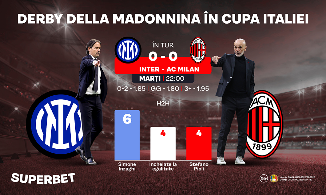 (P) Inter - AC Milan, episodul 4: O nouă speranţă! SuperOferta pentru Derby della Madonnina