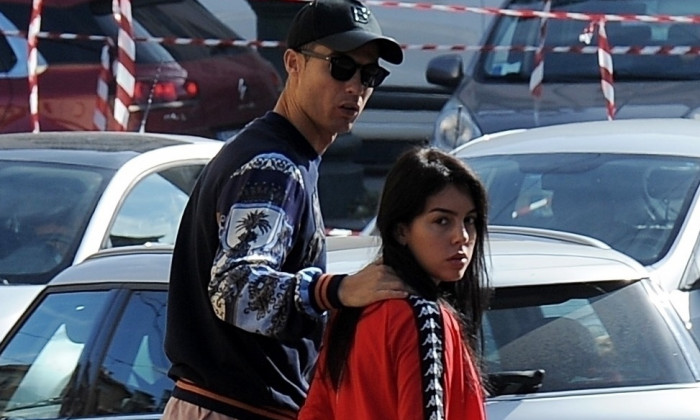 *EXCLUSIVE* Cristiano Ronaldo and his girlfriend Georgina Rodriguez seen leaving church in Turin