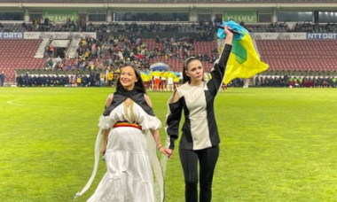 Vlăduța Lupău, înainte de CFR - Dinamo Kiev / Foto: Instagram@vladutalupau