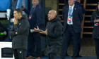 Pep Guardiola, în Manchester City - Real Madrid / Foto: Captură Digi Sport