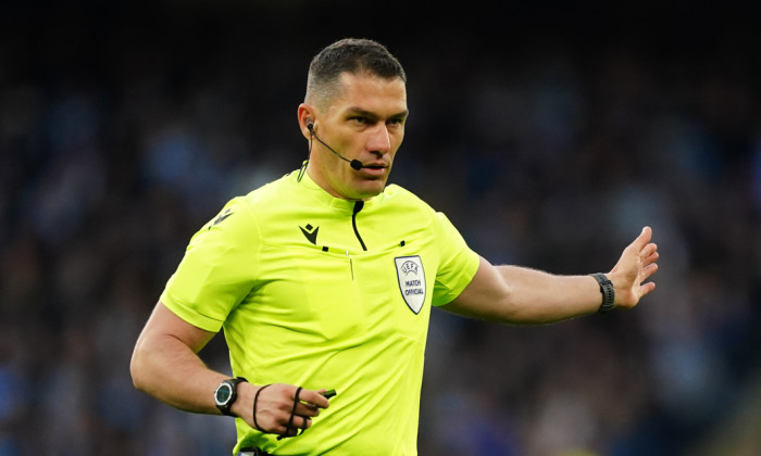Istvan Kovacs, în meciul Manchester City - Real Madrid / Foto: Profimedia