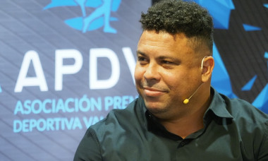 Ronaldo stars in a breakfast briefing of the Valladolid Sports Press Association