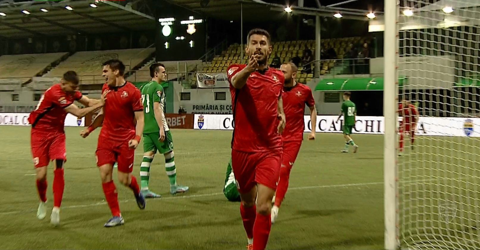 Liga 2, play-off, etapa 7 | Concordia Chiajna - Hermannstadt 1-2, ACUM, Digi Sport 1. Năstăsie îi aduce din nou pe sibieni în avantaj