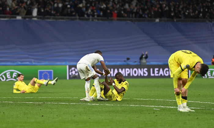 David Alaba și Antonio Rudiger, după Real Madrid - Chelsea / Foto: Getty Images