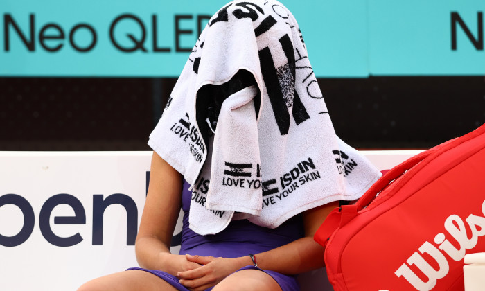 Paula Badosa, în meciul cu Simona Halep / Foto: Getty Images