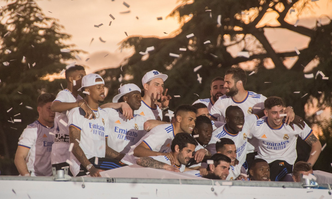 Real Madrid beats Espanyol and is proclaimed champion of the League, Spain - 30 Apr 2022