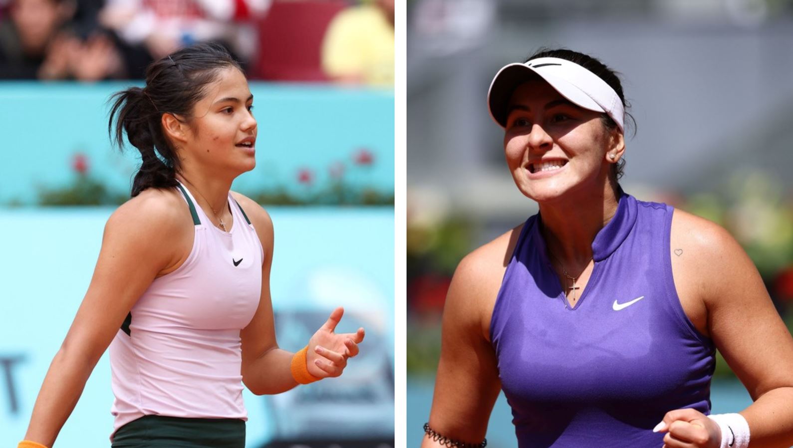 Emma Răducanu și Bianca Andreescu, victorii clare în turneul de la Madrid. Fanii români le-au aclamat